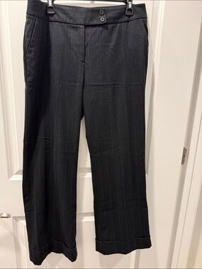 Semantiks Dark Gray Pinstripe Dress Pants